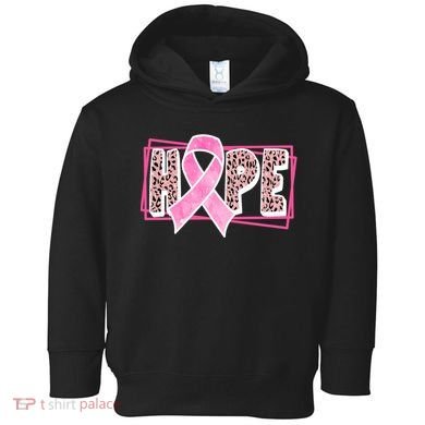 Hope Breast Cancer Awareness Ribbon Toddler Hoodie