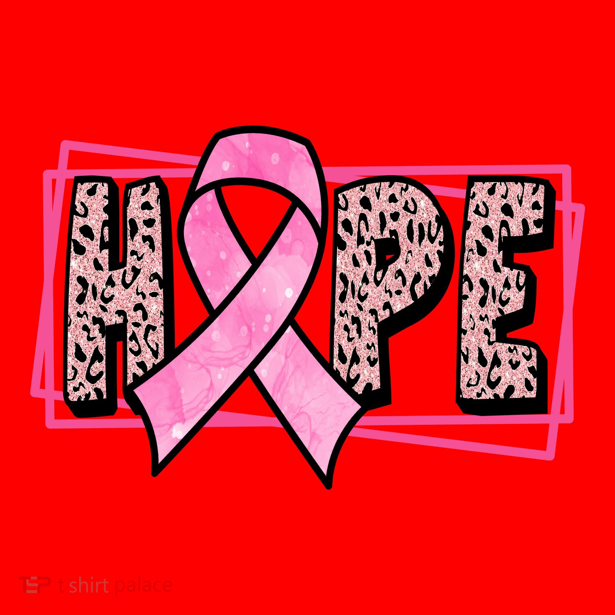 Hope Breast Cancer Awareness Ribbon Santa Hat
