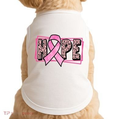 Hope Breast Cancer Awareness Ribbon Doggie Tank