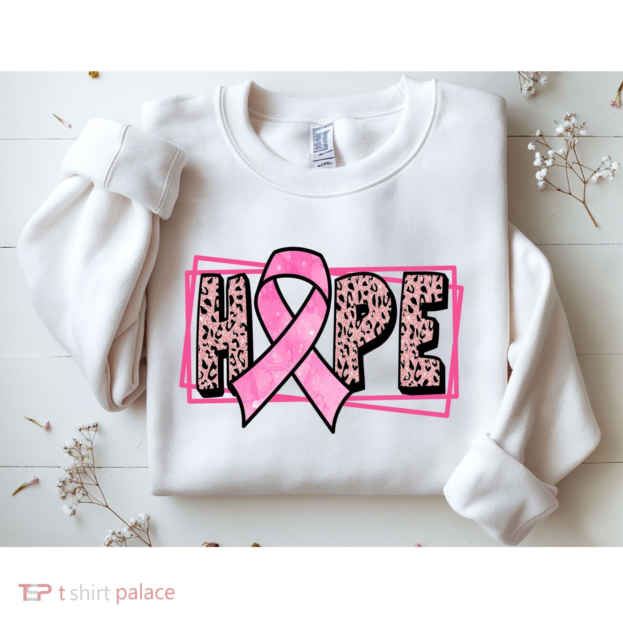 Hope Breast Cancer Awareness Ribbon Sweatshirt