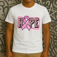Hope Breast Cancer Awareness Ribbon T-Shirt thumb 3