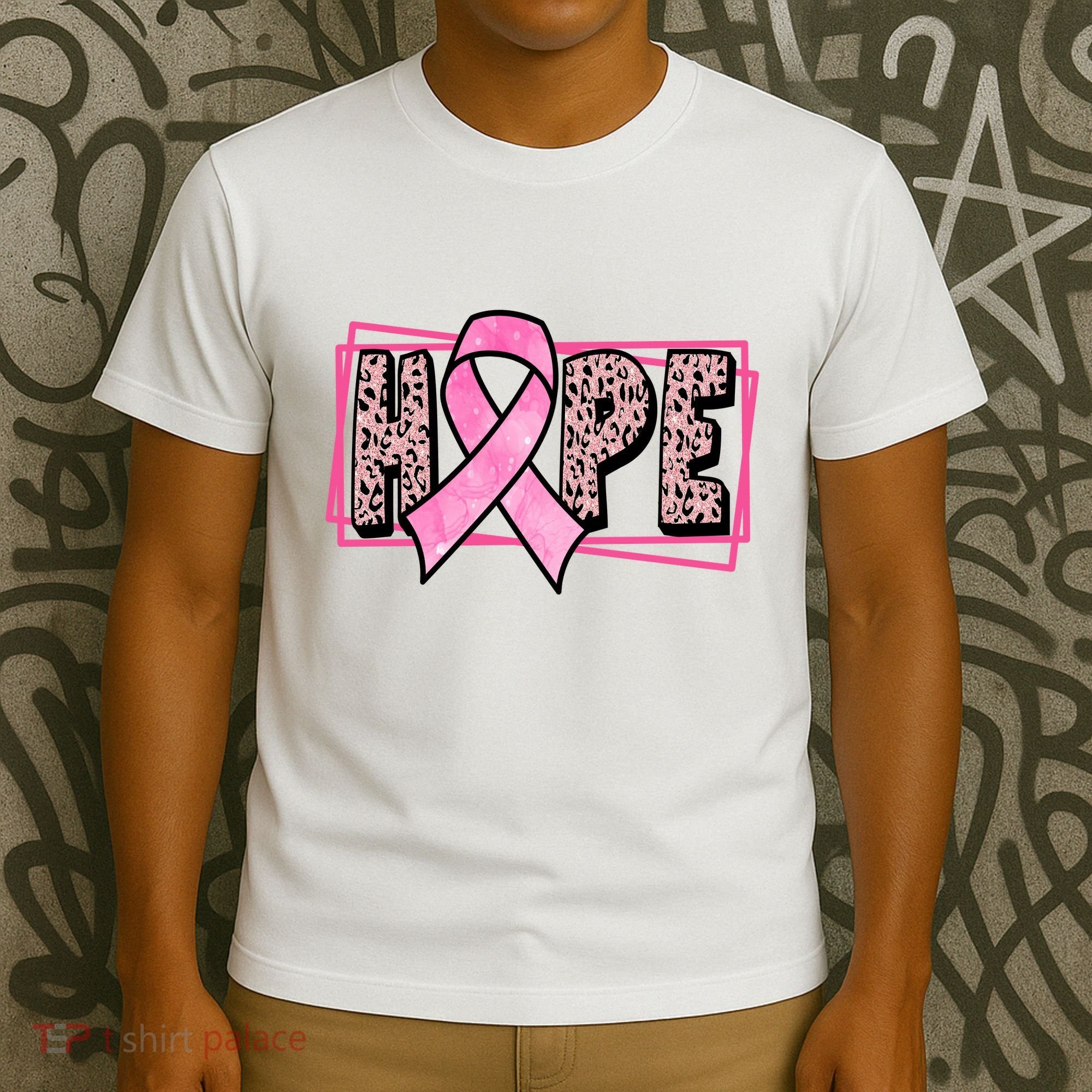 Hope Breast Cancer Awareness Ribbon T-Shirt