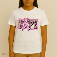 Hope Breast Cancer Awareness Ribbon T-Shirt thumb 4