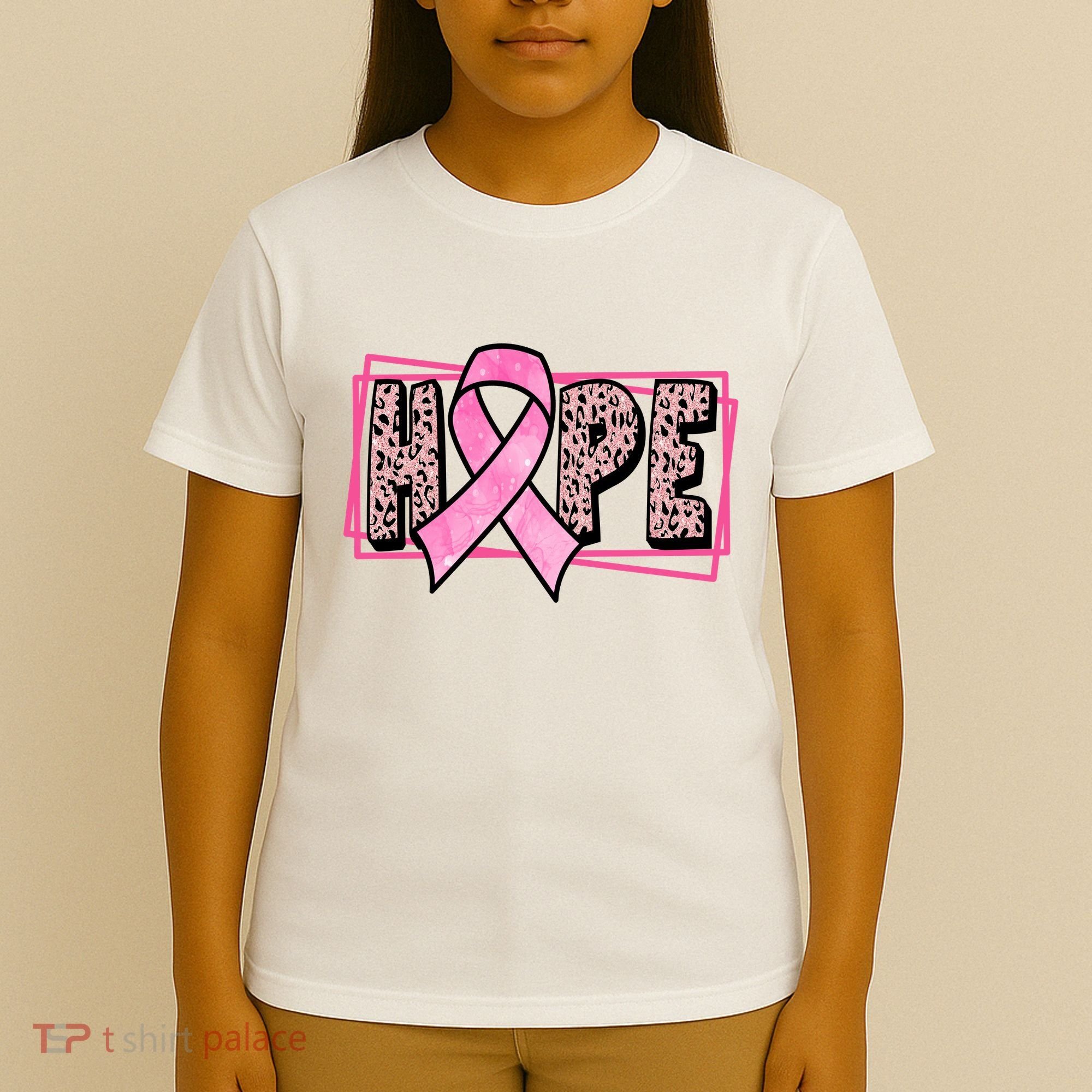 Hope Breast Cancer Awareness Ribbon T-Shirt