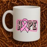 Hope Breast Cancer Awareness Ribbon Coffee Mug thumb 2