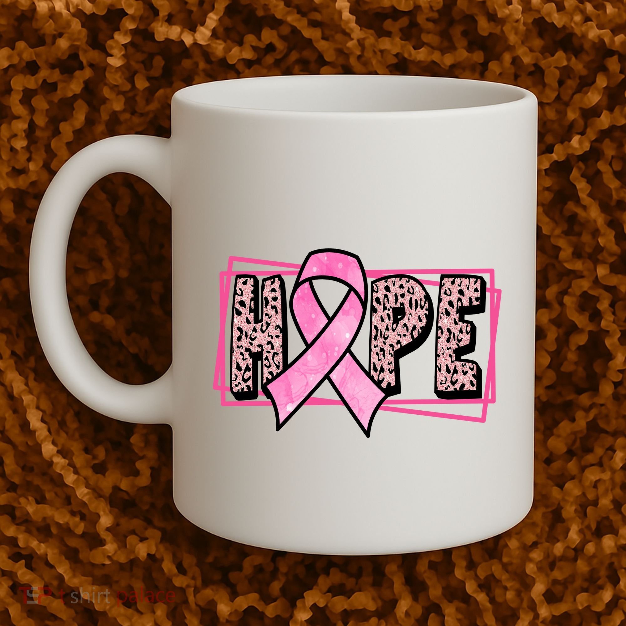 Hope Breast Cancer Awareness Ribbon Coffee Mug