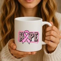 Hope Breast Cancer Awareness Ribbon Coffee Mug thumb 3