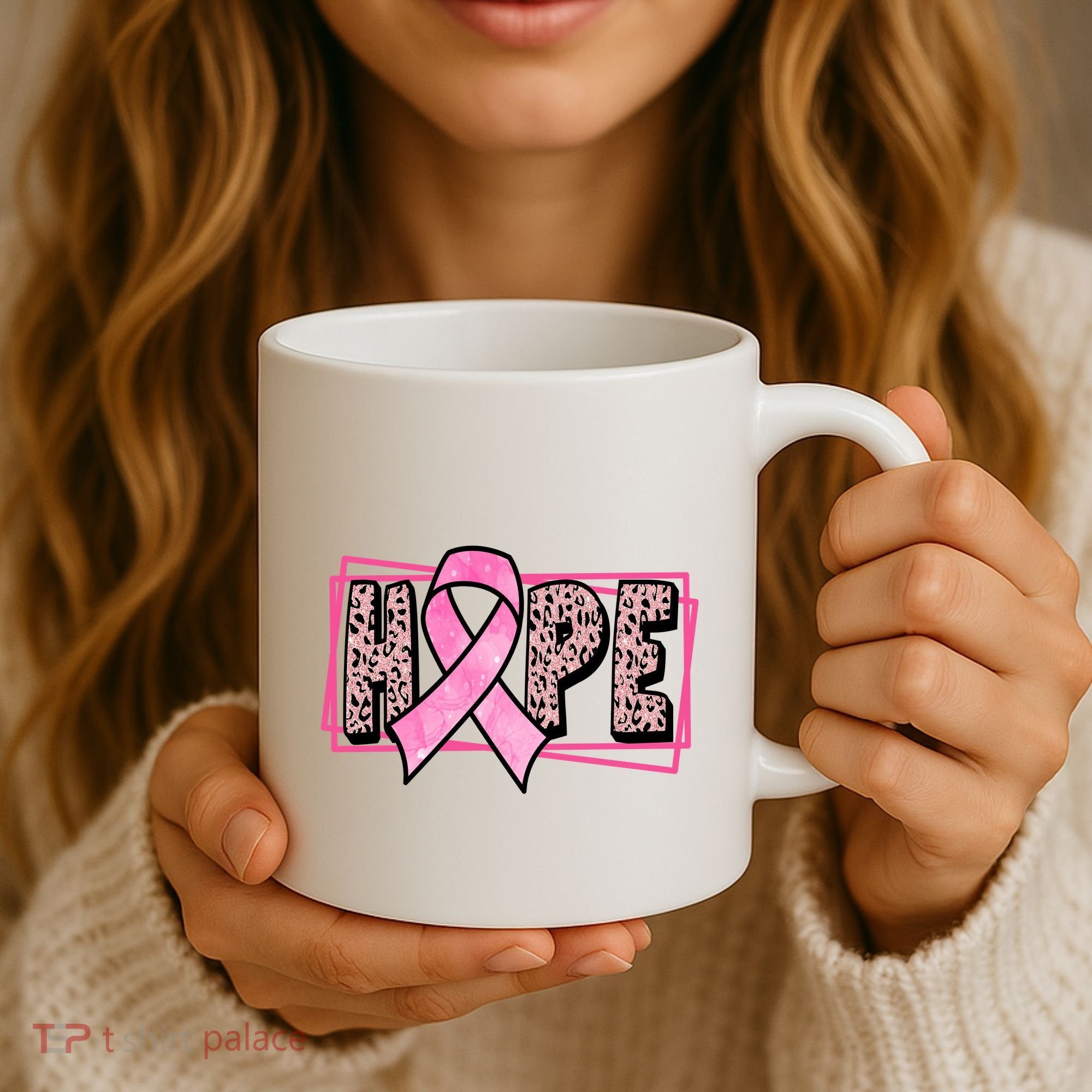 Hope Breast Cancer Awareness Ribbon Coffee Mug