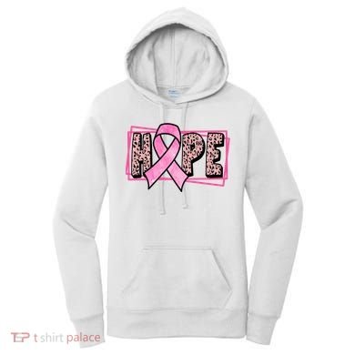 Hope Breast Cancer Awareness Ribbon Women's Hoodie