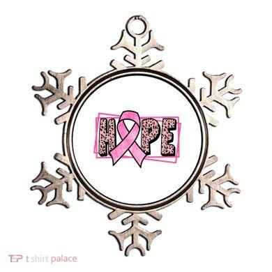 Hope Breast Cancer Awareness Ribbon Ornament