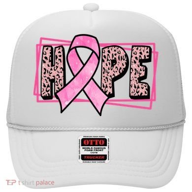 Hope Breast Cancer Awareness Ribbon Hat