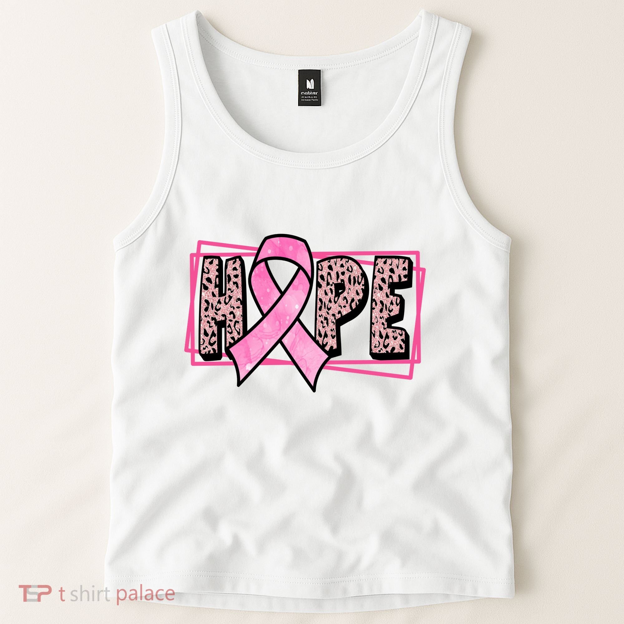 Hope Breast Cancer Awareness Ribbon Tank Top