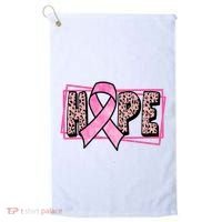 Hope Breast Cancer Awareness Ribbon Golf Towel thumb 0