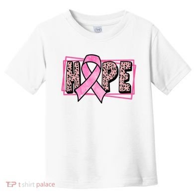 Hope Breast Cancer Awareness Ribbon Toddler T-Shirt