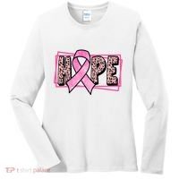 Hope Breast Cancer Awareness Ribbon Women's Long Sleeve Shirt thumb 0