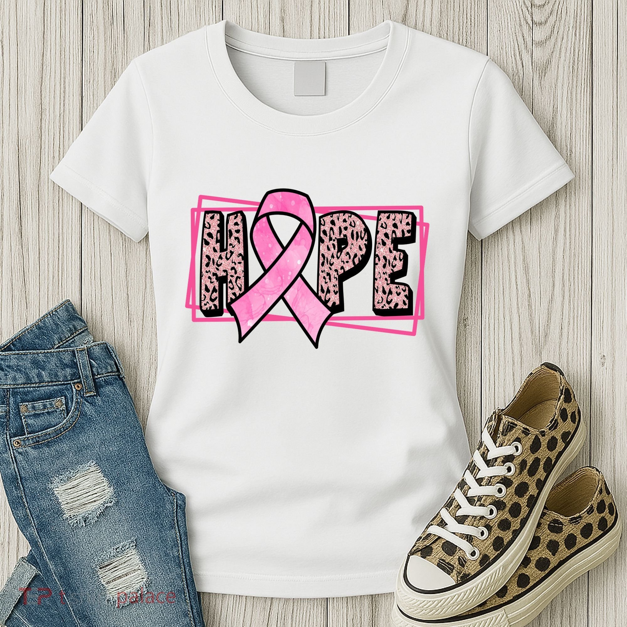 Hope Breast Cancer Awareness Ribbon Women's T-Shirt