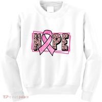 Hope Breast Cancer Awareness Ribbon Kids Sweatshirt thumb 0