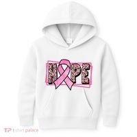 Hope Breast Cancer Awareness Ribbon Kids Hoodie thumb 0