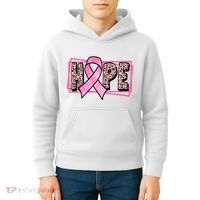 Hope Breast Cancer Awareness Ribbon Kids Hoodie thumb 4