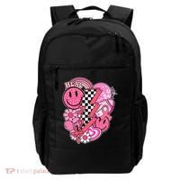 Heal Breast Cancer Awareness Retro Smile Backpack thumb 0