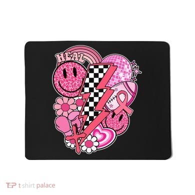 Heal Breast Cancer Awareness Retro Smile Mousepad