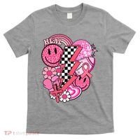 Heal Breast Cancer Awareness Retro Smile T-Shirt thumb 0