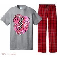Heal Breast Cancer Awareness Retro Smile Pajama Set thumb 0
