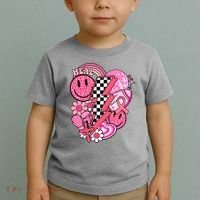 Heal Breast Cancer Awareness Retro Smile Toddler T-Shirt thumb 2