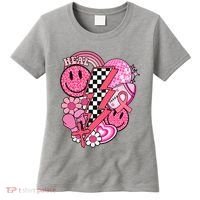 Heal Breast Cancer Awareness Retro Smile Women's T-Shirt thumb 0