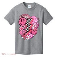 Heal Breast Cancer Awareness Retro Smile Kids T-Shirt thumb 0