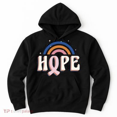 Hope Breast Cancer Awareness Rainbow Hoodie