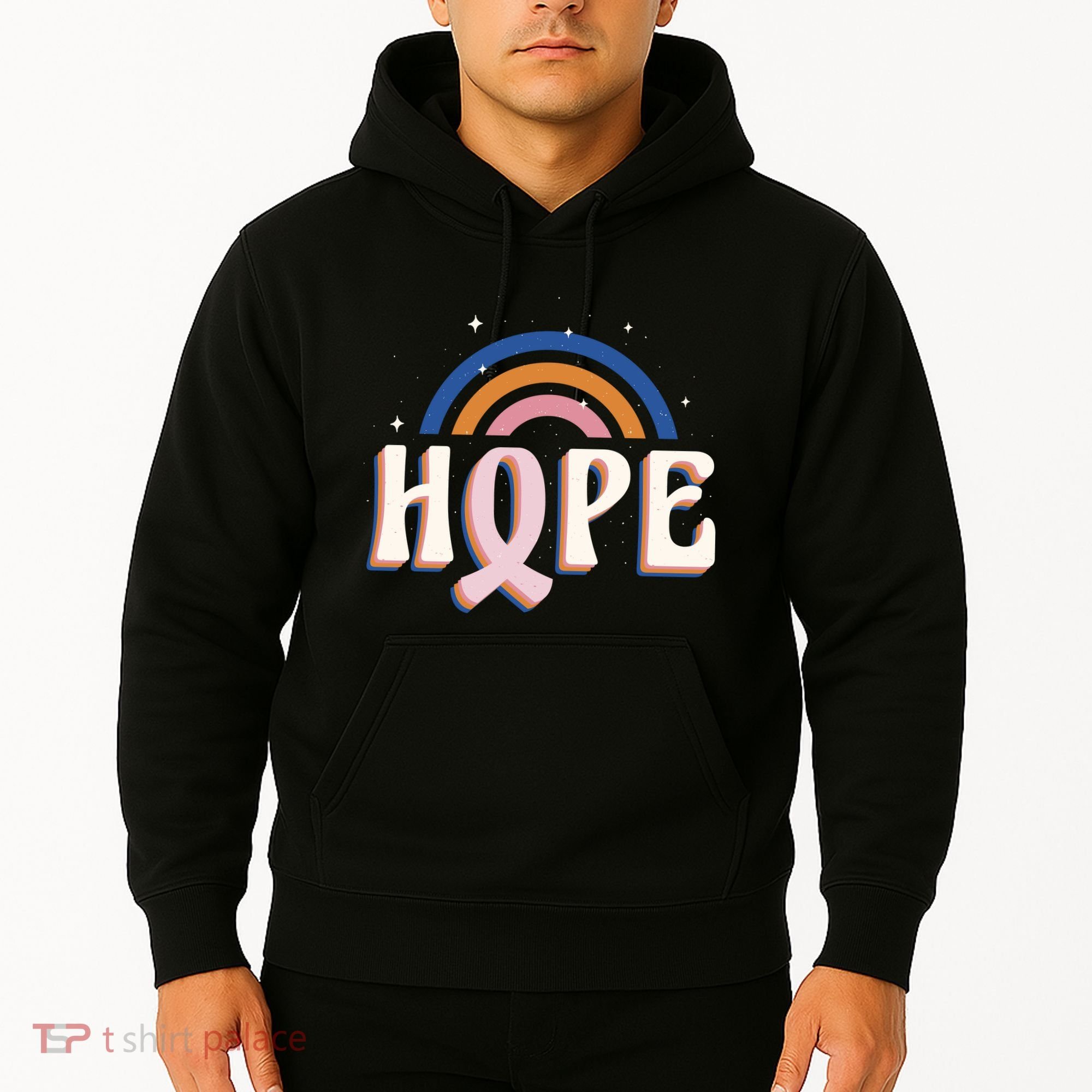 Hope Breast Cancer Awareness Rainbow Hoodie