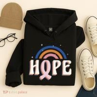 Hope Breast Cancer Awareness Rainbow Hoodie thumb 4
