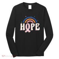 Hope Breast Cancer Awareness Rainbow Long Sleeve Shirt thumb 0