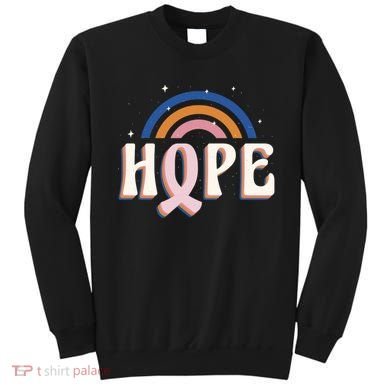 Hope Breast Cancer Awareness Rainbow Sweatshirt