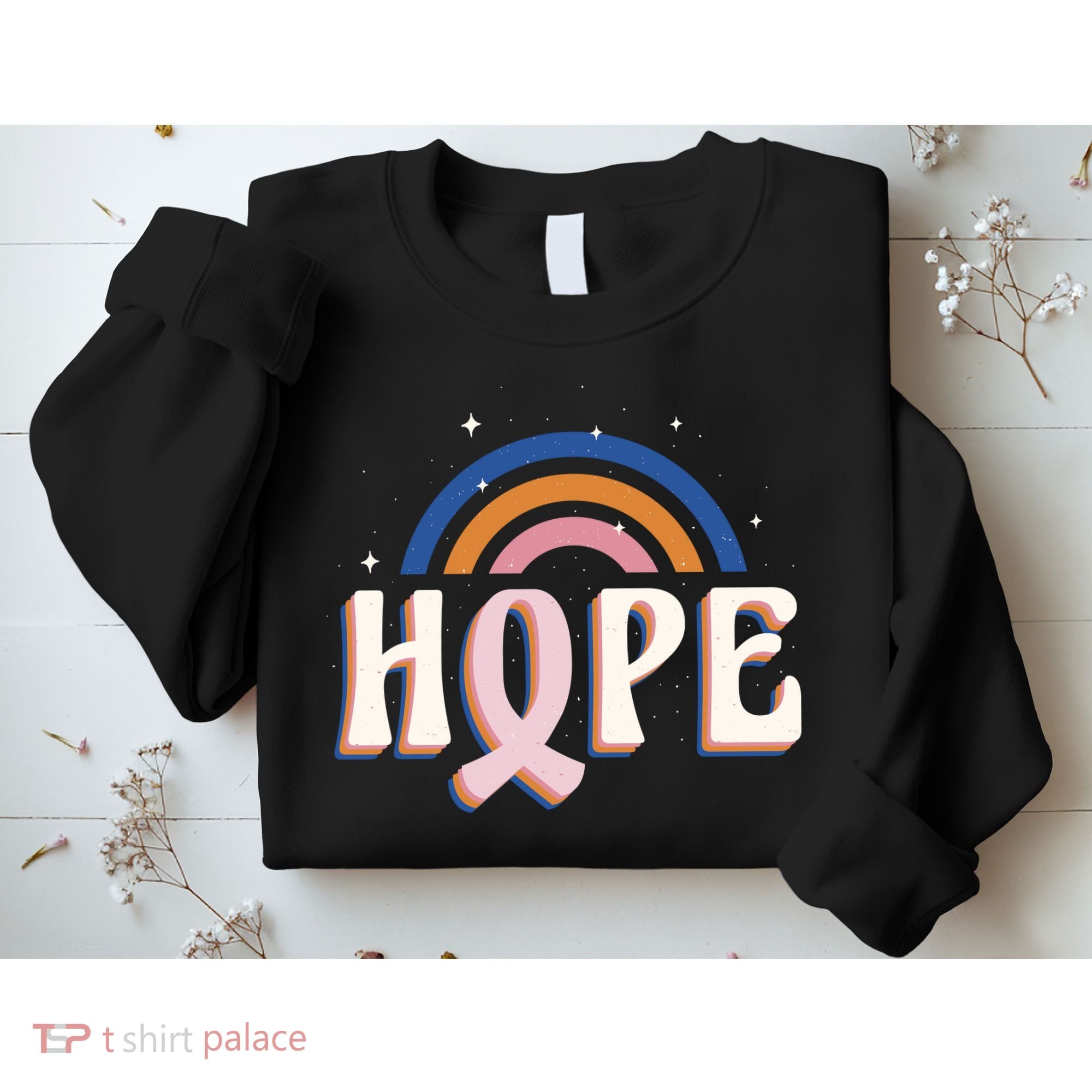Hope Breast Cancer Awareness Rainbow Sweatshirt