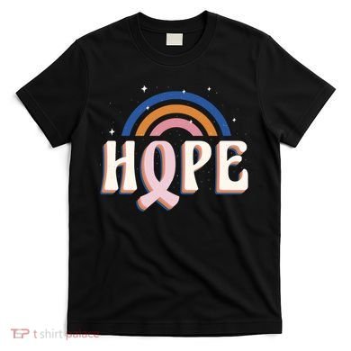 Hope Breast Cancer Awareness Rainbow T-Shirt