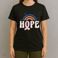 Hope Breast Cancer Awareness Rainbow T-Shirt thumb 4