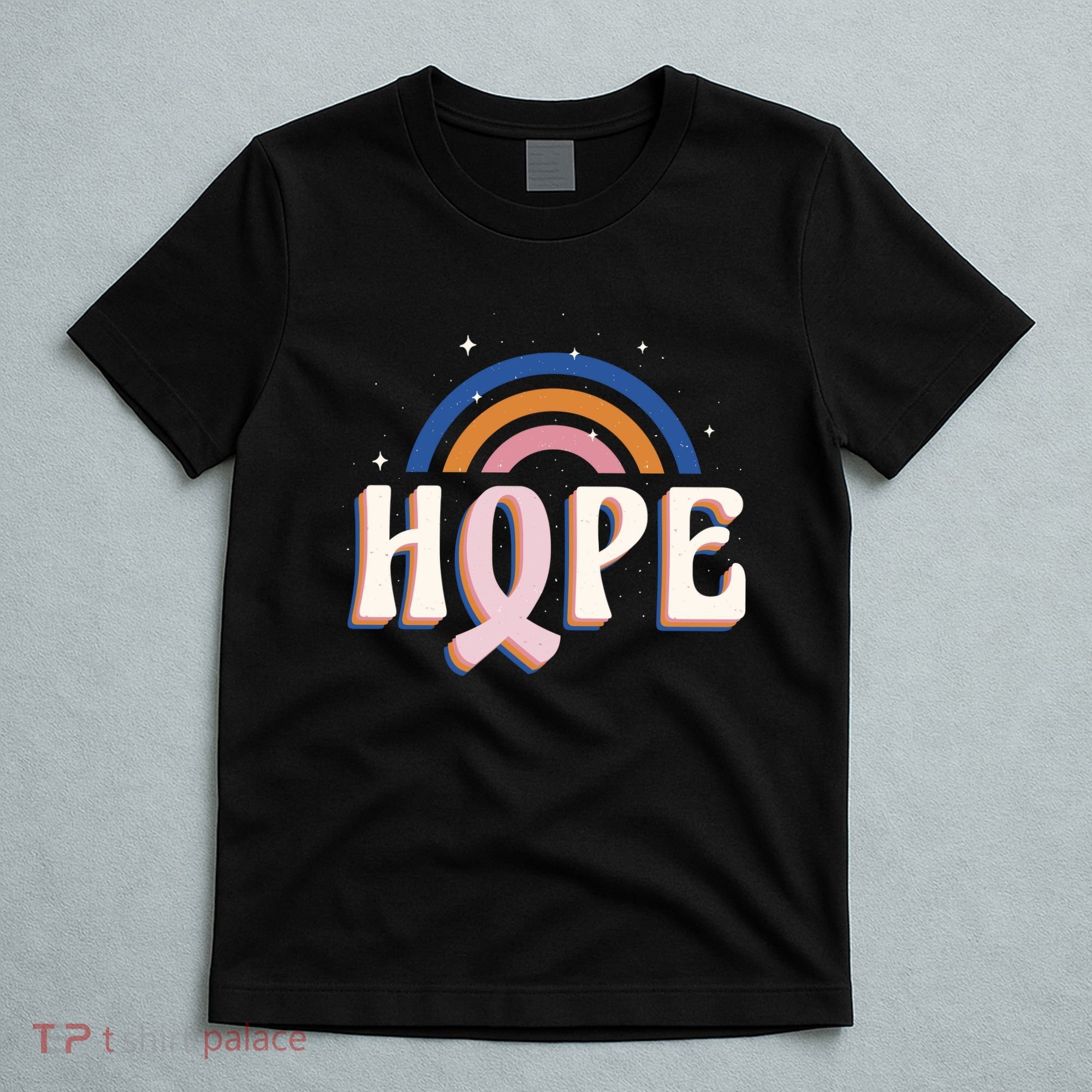 Hope Breast Cancer Awareness Rainbow T-Shirt