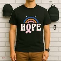 Hope Breast Cancer Awareness Rainbow T-Shirt thumb 6