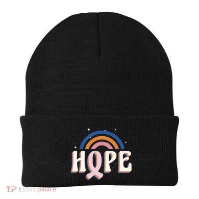 Hope Breast Cancer Awareness Rainbow Beanie