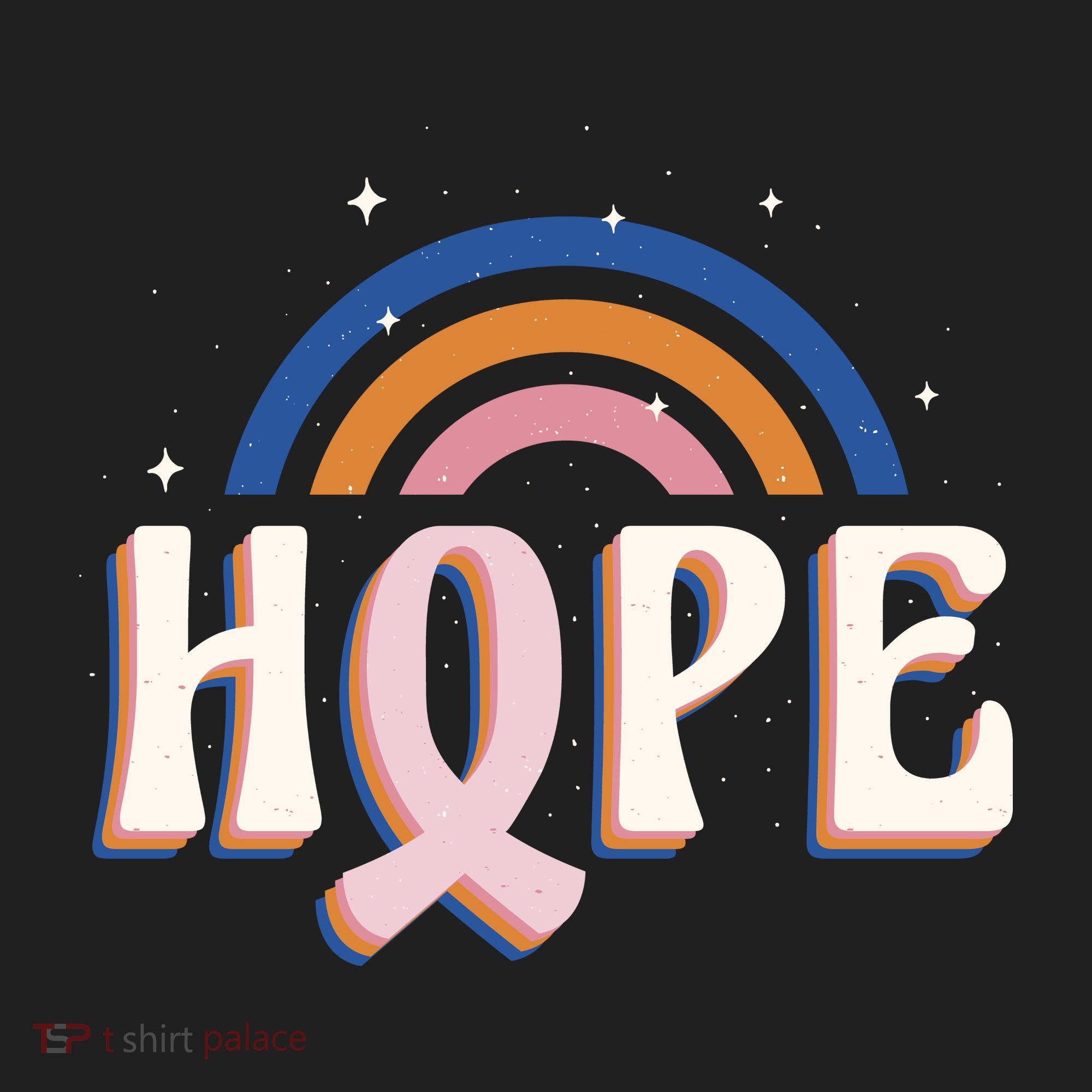 Hope Breast Cancer Awareness Rainbow Beanie