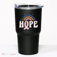 Hope Breast Cancer Awareness Rainbow Tumbler thumb 0