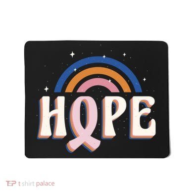 Hope Breast Cancer Awareness Rainbow Mousepad