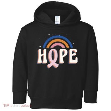 Hope Breast Cancer Awareness Rainbow Toddler Hoodie