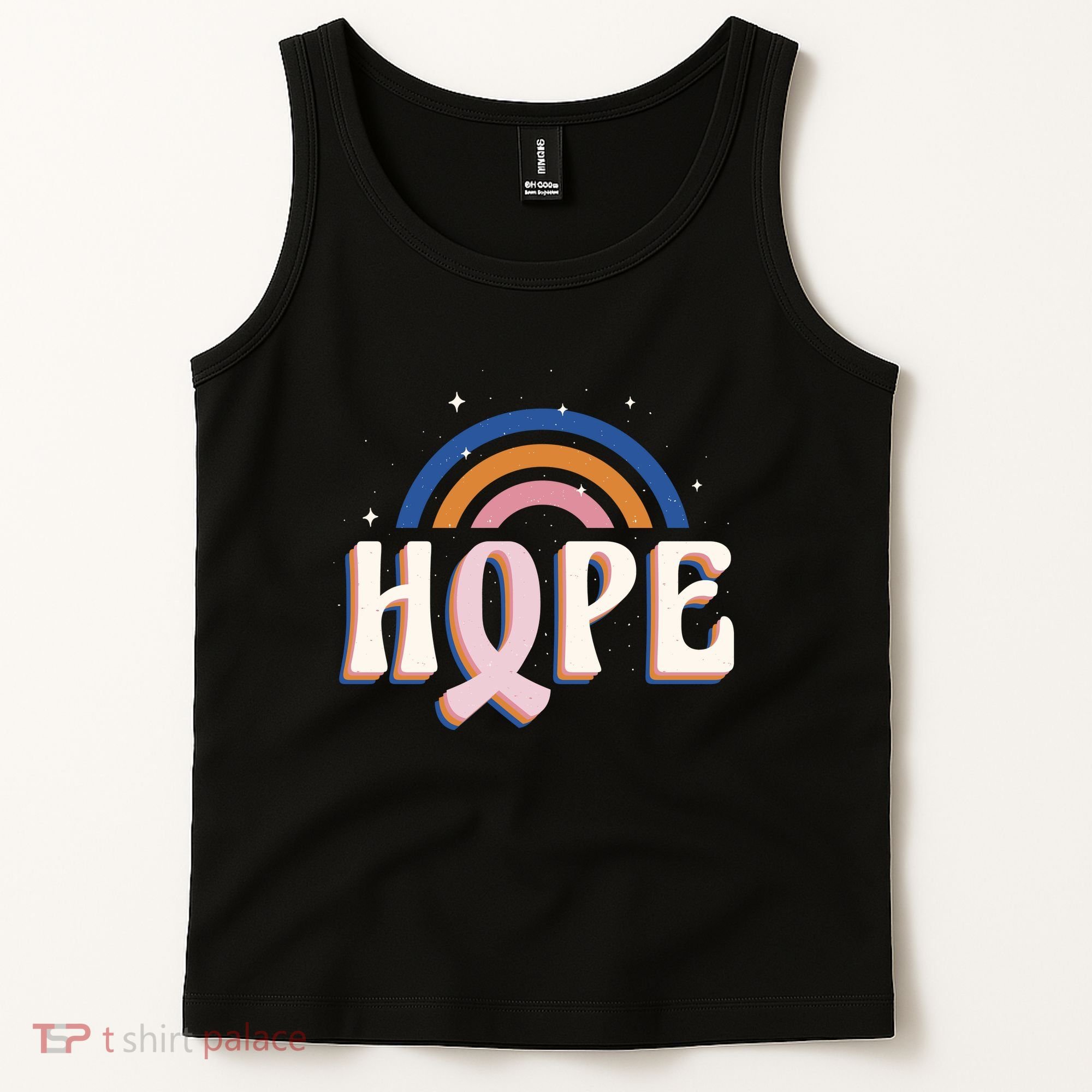 Hope Breast Cancer Awareness Rainbow Tank Top
