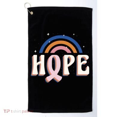 Hope Breast Cancer Awareness Rainbow Golf Towel