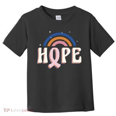 Hope Breast Cancer Awareness Rainbow Toddler T-Shirt
