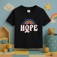 Hope Breast Cancer Awareness Rainbow Toddler T-Shirt thumb 3