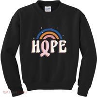 Hope Breast Cancer Awareness Rainbow Kids Sweatshirt thumb 0